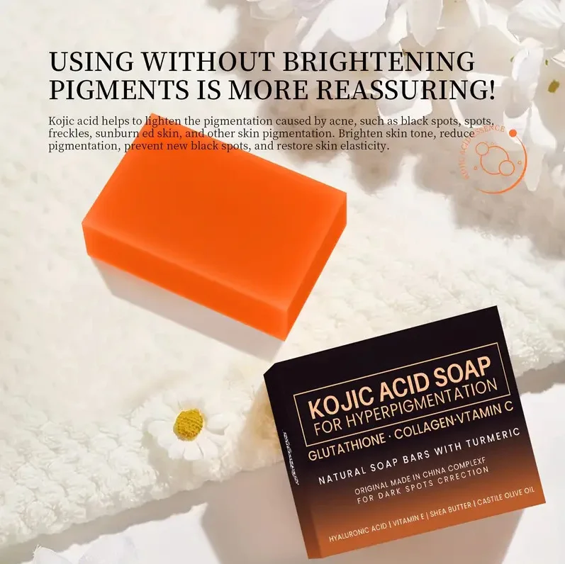 100g Kojic Acid Soap Glutathione Hand Soap Papaya Bath Soap Face Cleanser Makeup Remover
