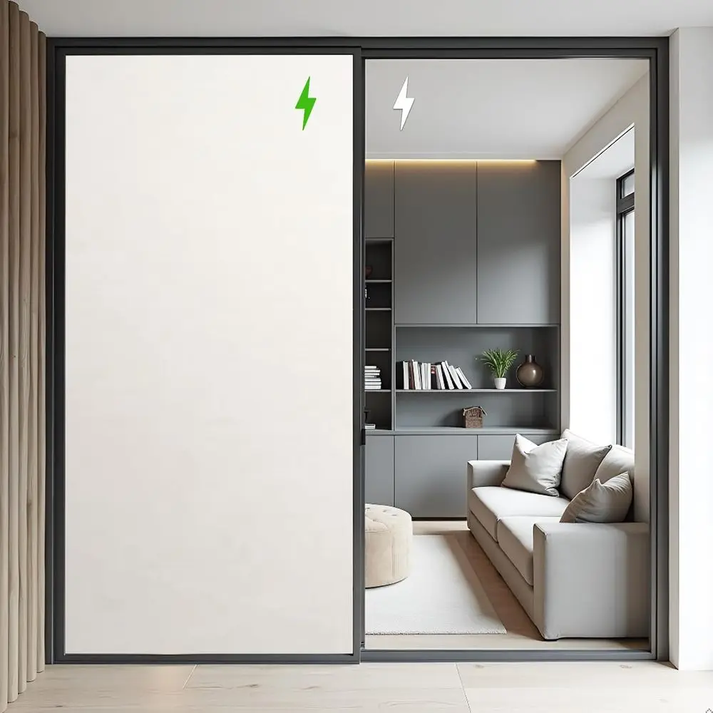 

Умная пленка для окон: Электрическая пленка для стекла с эффектом прозрачности/непрозрачности для дома, офиса и перегородок