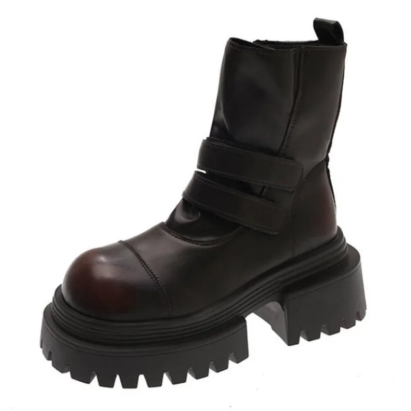 

Ankle Boots for Women Flats Platform Designer Shoes Fashion New Winter Boots 2025 New Casual Cozy Sport Chelsea Botas De Mujer