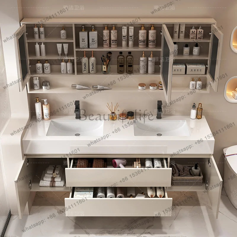 Best Sellers Best Sellers Aesthetic Large Size Bathroom Cabinet Vintage Professional Shelves Toilet Cupboard Space Saver Gabinet