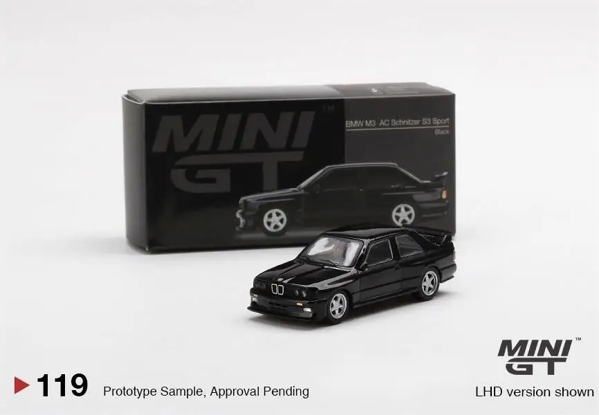 

TSM MINIGT 1/64 #119 M3 AC Schnitzer S3 Sport Black Die-cast alloy car model collection display gifts