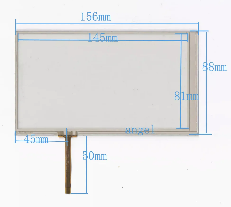 6.4-inch four wire resistive touch external screen handwriting screen 156 * 88, processed by Soling Aihua TR4-064