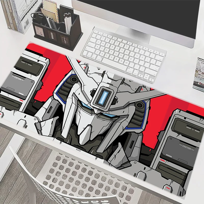 

90x40cm Mouse Pad M-mechanical Warrior G-gundam Gamers Decoracion Gamer Desk Mat Mousepad Laptop Gaming Varmilo Keyboard Carpet