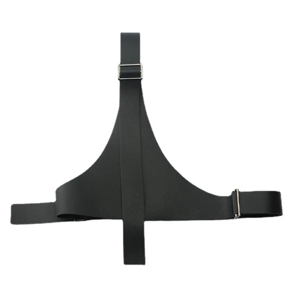 Sabuk Selempang Kulit PU Desain Punk Asimetris untuk Wanita, Harness Pinggang Tahan Aus, Cummerbunds Lembut untuk Gaun, Cocok untuk Setelan Gaun
