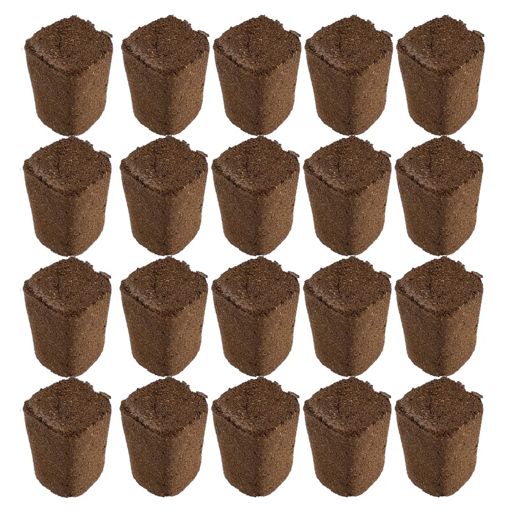 

20Pcs Nursery Blocks Professional Nutrient Soil Blocks Easy Transplant High Success Rate Soilless Cultivation Gardening Supplies