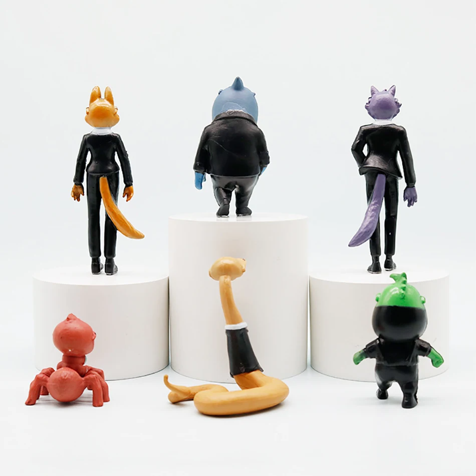 新作映画「悪役たち」ドリームワークス アクションフィギュア 漫画 PVC モデル おもちゃ 人形 アニメ デスクデコレーション コスプレ フィギュア 子供向けクリスマスプレゼント