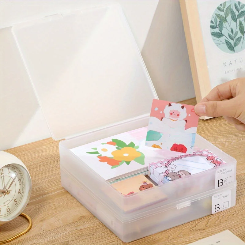 Коробка для хранения фотокарт Idol, органайзер для карт Kpop, коллекция фотокарт, офисные органайзеры для удостоверений личности, чехлы для хранения канцелярских принадлежностей