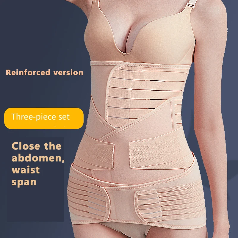 Hot sale 3 in1 Women Postpartum Recovery Belly/Waist/Pelvis Belt Maternal recovery of sexy body   S-XXL