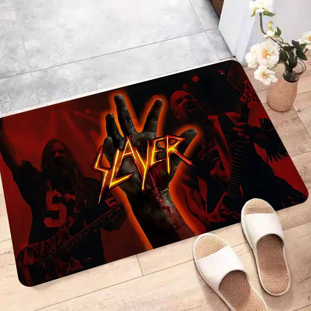 

Музыкальный коврик для ванной комнаты Slayer Heavy Metal Band, ретро, несколько вариантов, коврик для гостиной, кухни, нескользящие прикроватные коврики