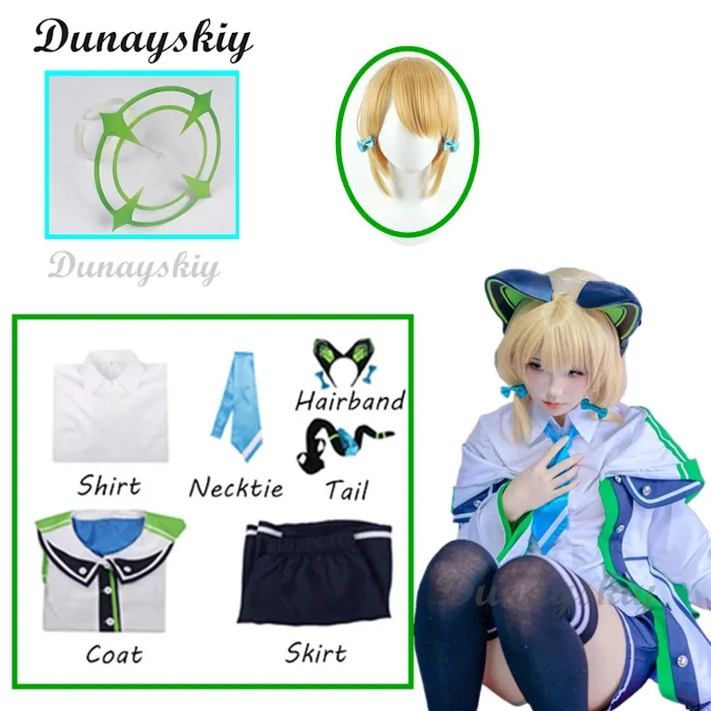 

Game Blue Archive Saiba Midori Momoi Cosplay Costume Women Cute Party Suit Halloween Carnival Uniform Anime Clothing Jk Uniform