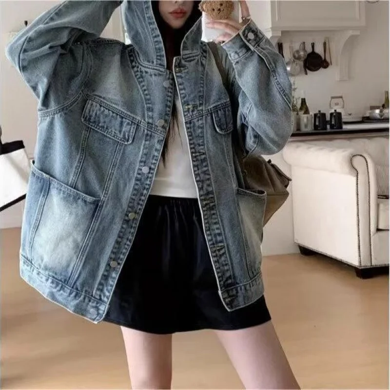 

Hooded Women, Spring And Autumn New Trendy, Ins Style, Japanese Retro Loose Slimming Versatile