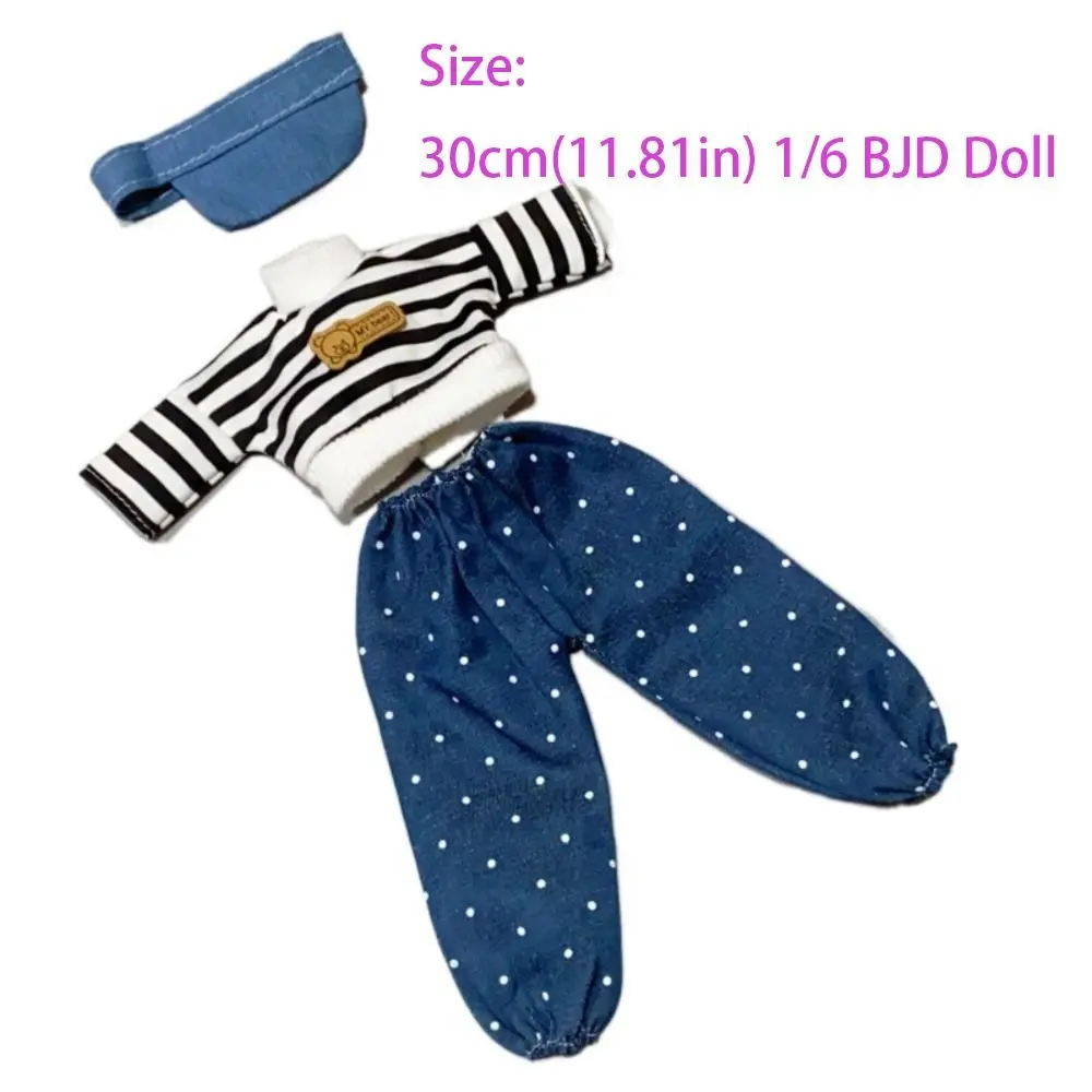 Zoete 1/6 30cm 1/6 punt hoodie handgemaakte vervangen BJD kleding cadeau DIY slijtage katoen