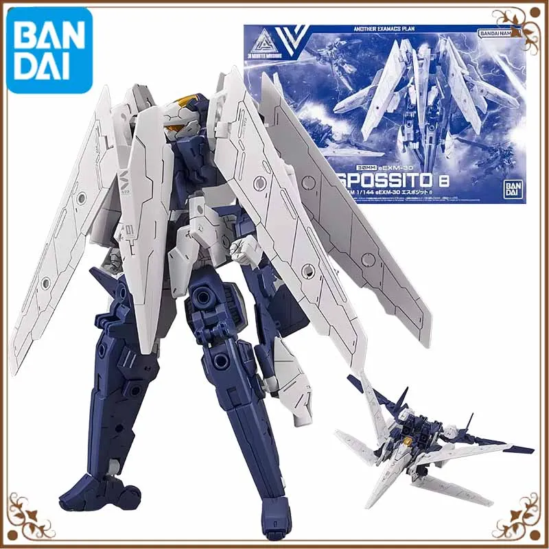 Bandai Original GUNDAM 30MM 1/144 Espossito EXM-30 Espossito Anime figuras de acción juguetes para niños adornos de modelos coleccionables