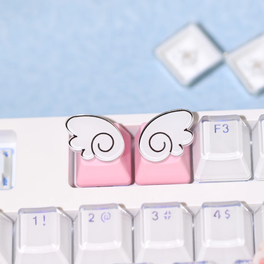 Mechanical Keyboard Cat Claws Directional Keycaps Cute Angel Wing Love Crowns Personalized Custom Replacement Addition Key Caps