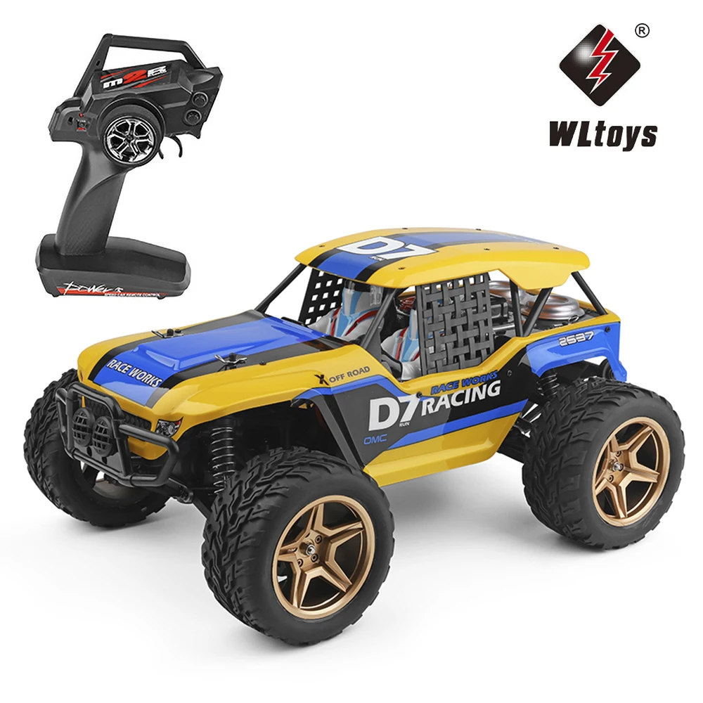 Wltoys 12402-A D7 1/12 RC Car 4WD 550 Motor Desert Buggy Crawler Car 45Km/h Racing Car 2.4GHz Off-Road All Terrain Climbing Car