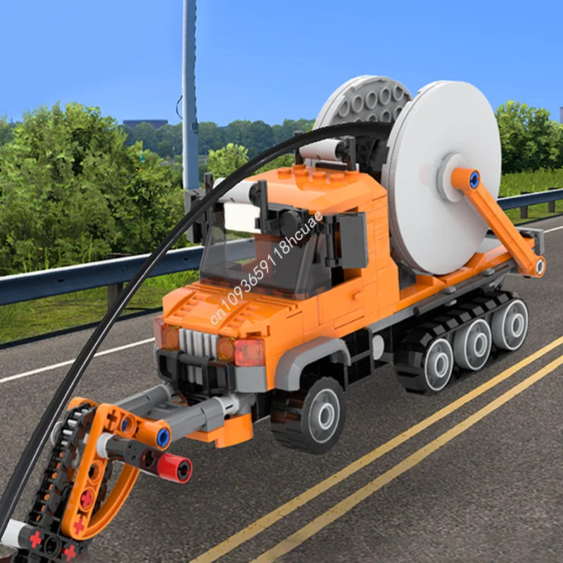331 pçs moc cabo colocando caminhão nan modelo blocos de construção artesanato brinquedos ideia modular crianças educação aniversário criativo presentes natal