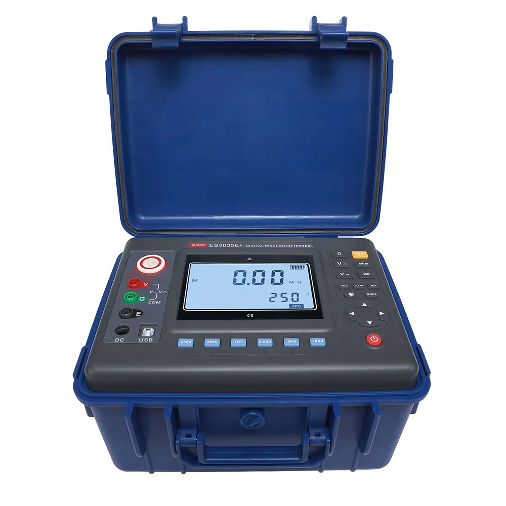 

Upgraded Resistance Tester ES3035E Portable 10kV Intelligent Insulation Resistance Tester