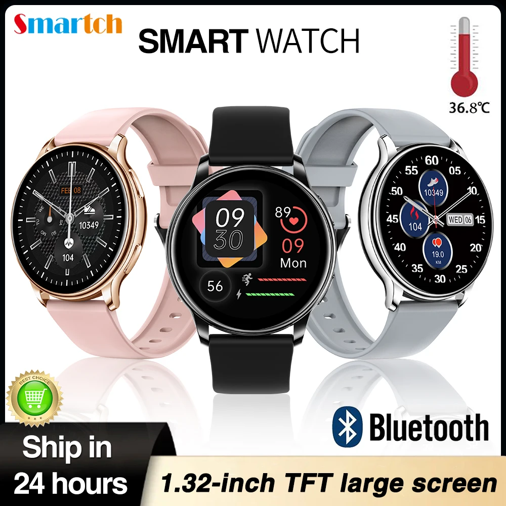 

New Men Smartwatch Blue Tooth Answer Call Women Body Temperature Sleep Heart Rate Monitor Sports Fitness Tracker For IOS Android