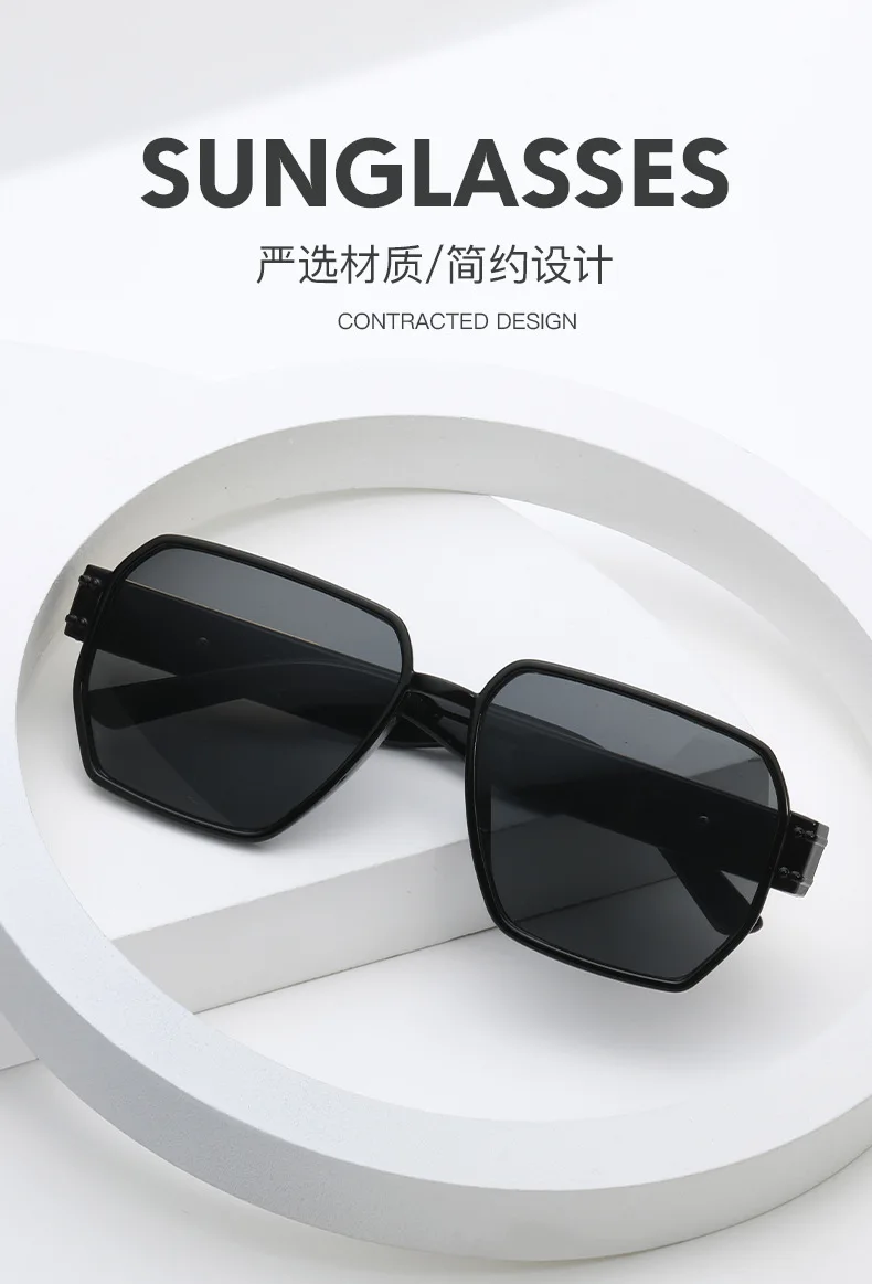 Neue Ankunft Vintage Polygon Sonnenbrille Frauen Männer Quadrat Sonnenbrille Große Brillen Oculos De Sol für Männlich Weiblich Spezielle Geformt – Detail 3