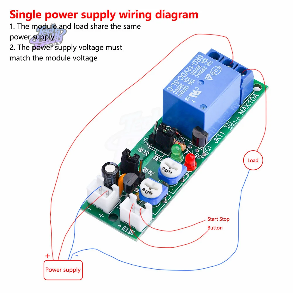 JK11 Einstellbares Zyklus-Timer-Verzögerungsrelais Ein/Aus-Schalter Relaisschild DC 5 V 12 V 24 V Timer-Verzögerungsrelaismodul (0–24 Stunden)