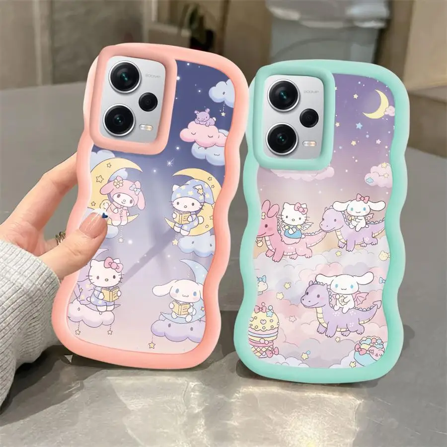 حافظة لهاتف Xiaomi Redmi A1 + A2 Plus 10A A5 10C 9T 12C 14C 9C A3 13C غطاء هاتف ناعم مرحبا كيتي سانريو