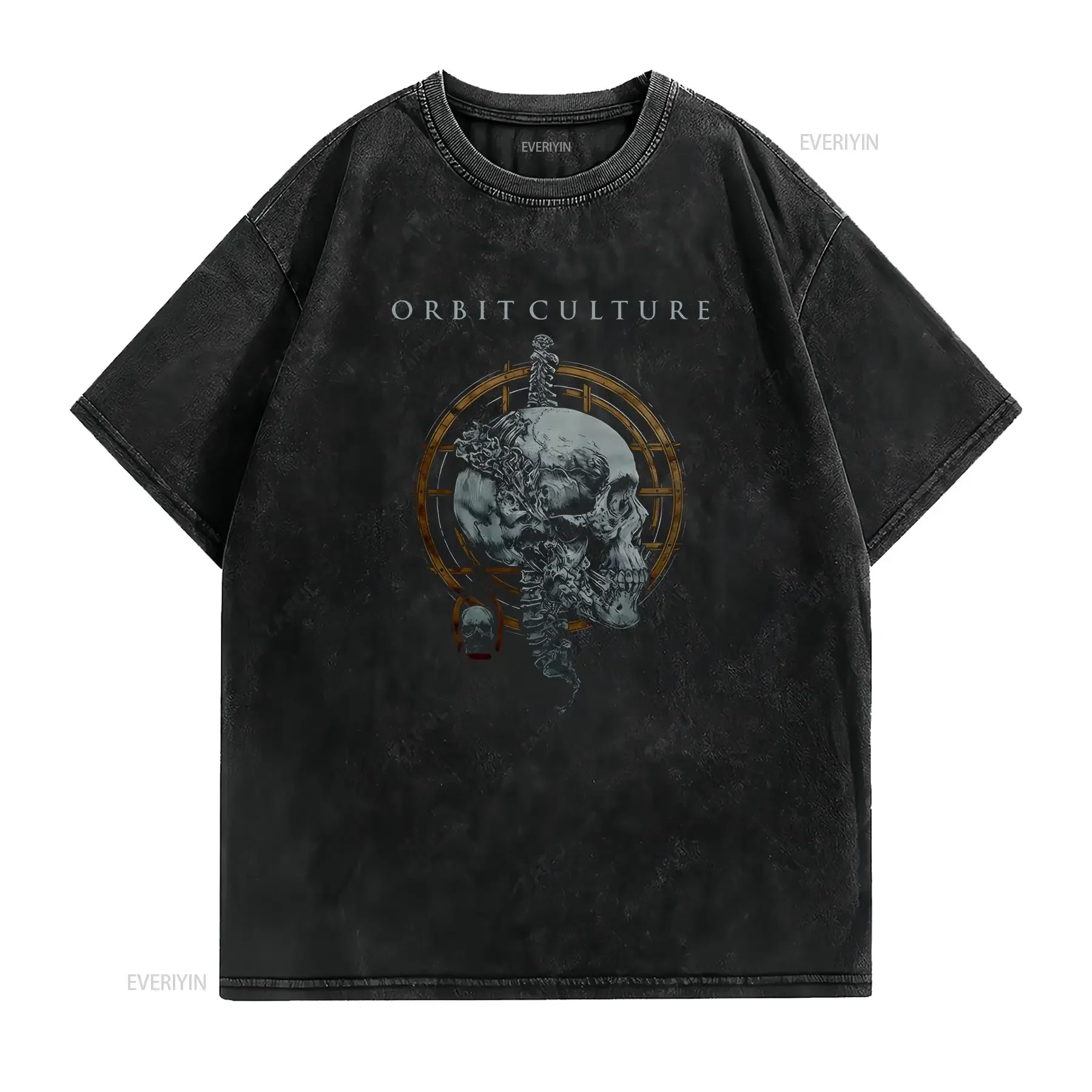 New Orbit Culture Classic T Shirt Size S to 5XL vintage Washed fashion homme Breathable streetwear Slightly designer clothes