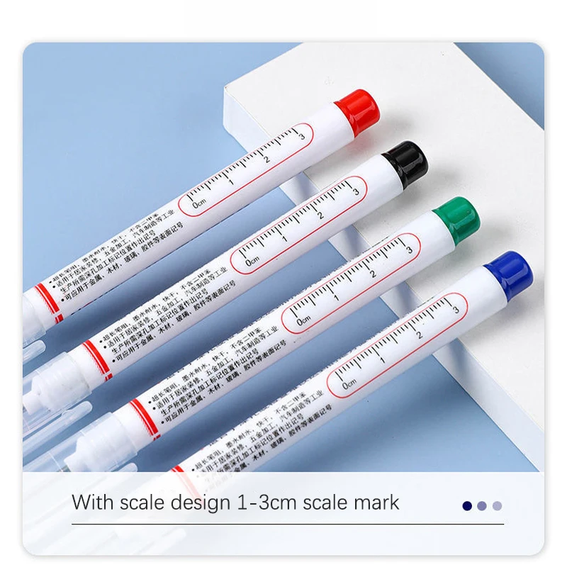 1Pc Black Blue Red Permanent Marker Pens Deep Hole Marker For Wood Rock Plastic Leather Glass Stone Metal Art Marker