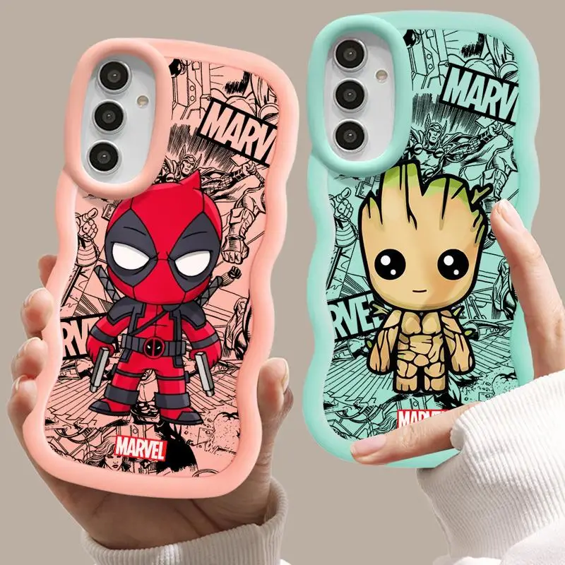 Marvel Spiderman The Hulk Phone Case for Samsung Galaxy A12 A13 A04 A05s A30s A14 A02s A20s A03 Core A15 A21s A51 4G 5G Cover