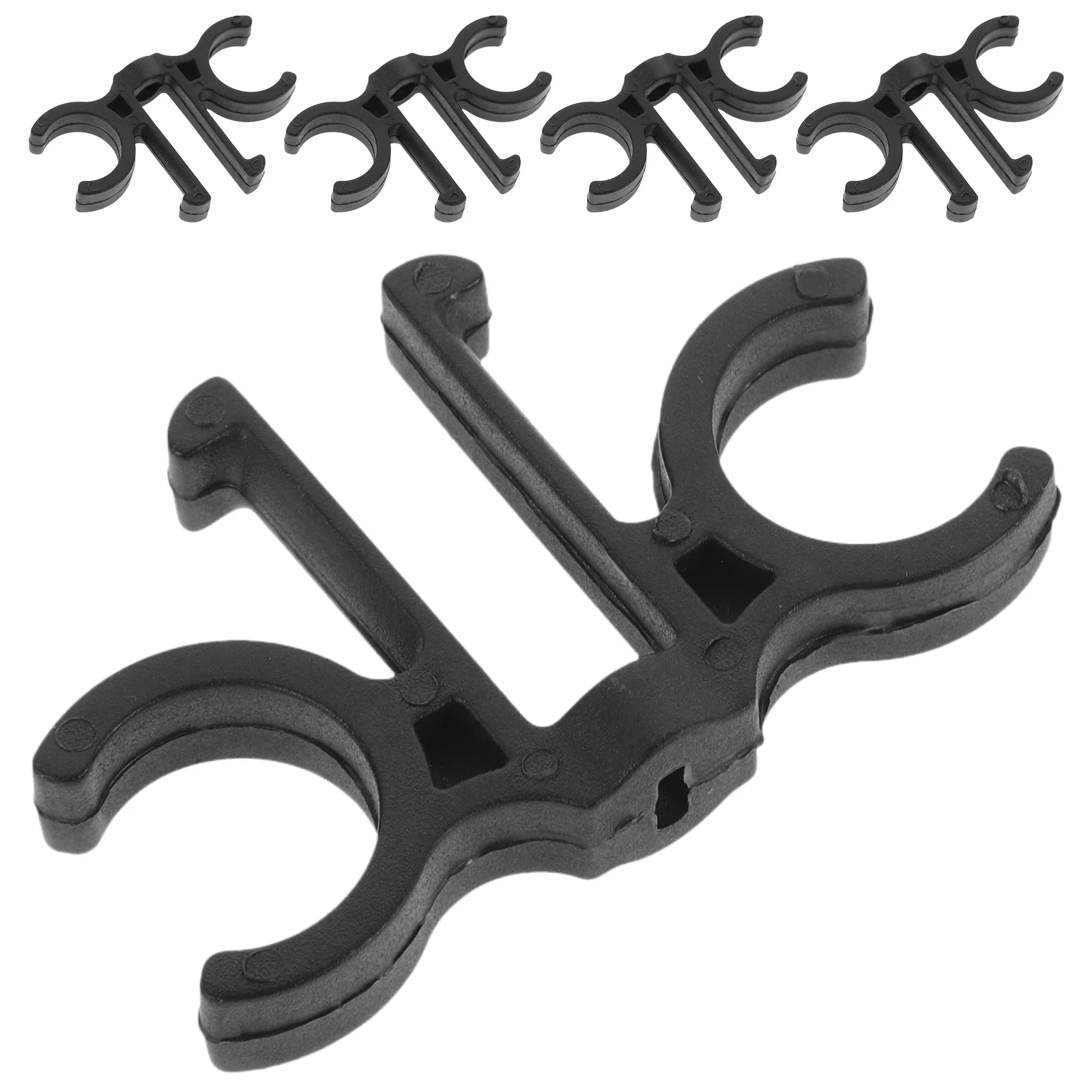 

5 Pcs 8 Figure Buckle for Trekking Pole Fishing Walking Stick Connector Ski Clip Rod Holder Hiking Snap Pvc Attachment