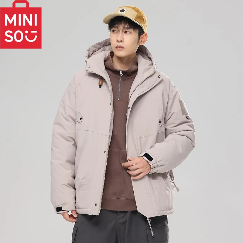 MINISO winter graphene thermal insulation jacket, outdoor thick windproof and waterproof cotton jacket, sports jacket, mountaine