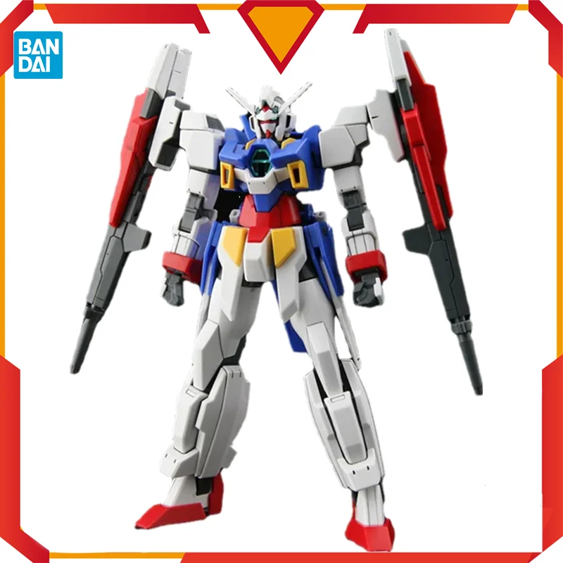 

Набор моделей аниме Bandai Gundam, фигурка HG 1/144, на возраст 2, двойная пуля, Настоящая модель Gunpla, экшн-фигурка, игрушки для детей