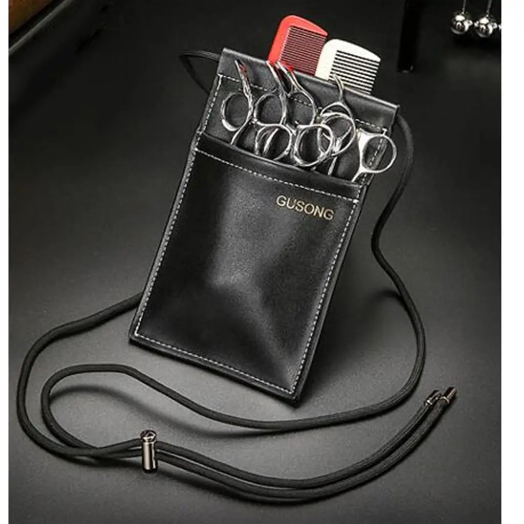 プロの理髪はさみホルスター理髪ツールクリップコームホルダーポーチ