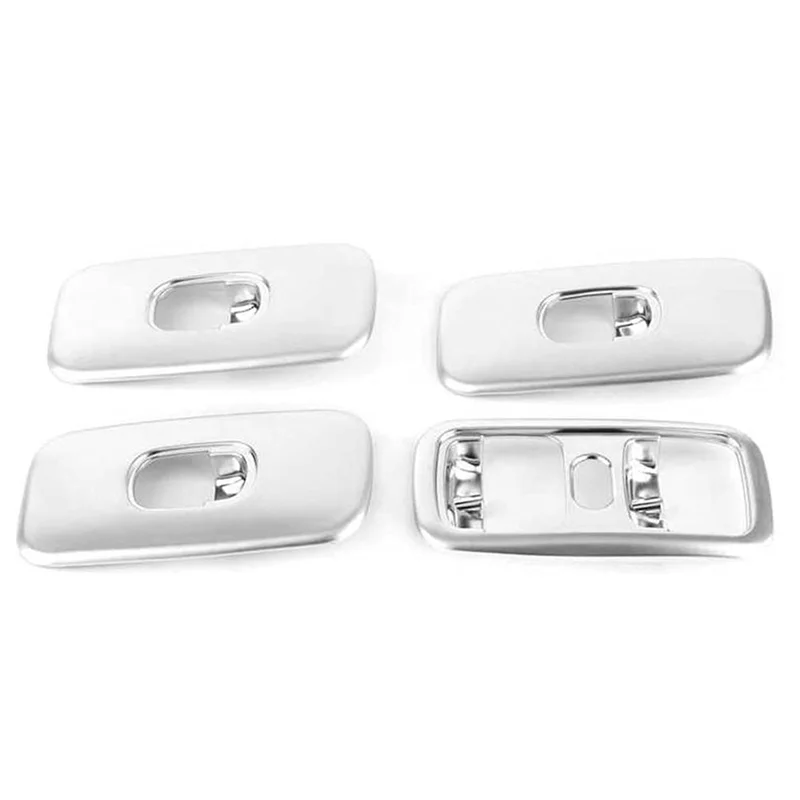 

F9-4 шт., крышка переключателя подъема окна, декоративная накладка, запасные части, серебристый для Mercedes Benz G Class W463 G500 2007-2010