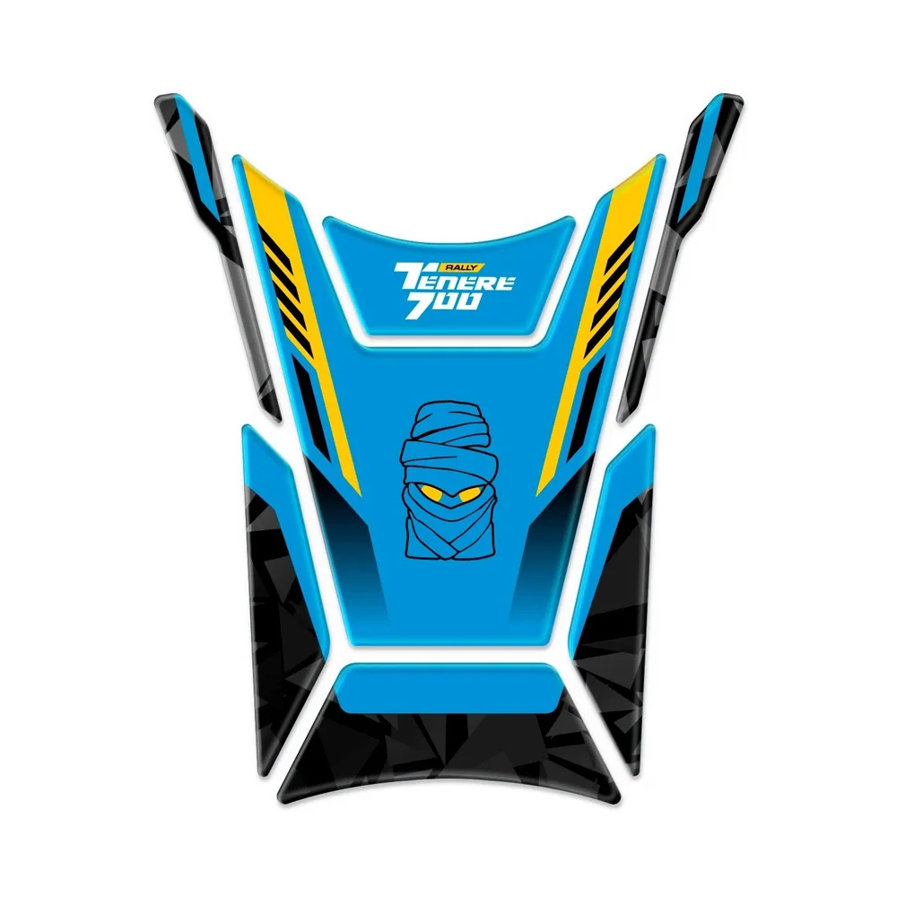 Motorcycle Fuel Tank Pad Sticker For Tenere 700 2025 Tank Pad T700 Accessories 3D Resin Sticker Protection Kit