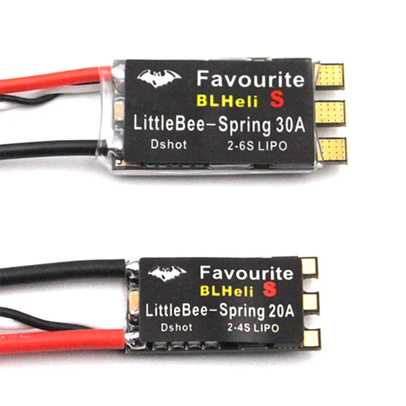 

LittleBee-Spring 20A 30A ESC Favorite BLHeli-S 2-4S 2-6S LIPO ESC Support Dshot Oneshot125 Oneshot42 For Multshot RC Multicopter