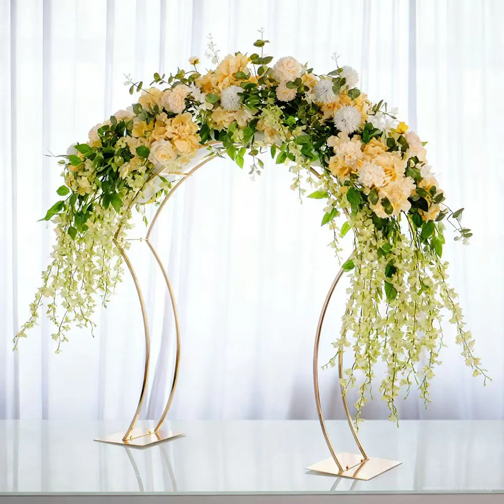 European wedding arch flower stand foreign trade export electroplated wrought iron frame wedding props ornament store celebrates