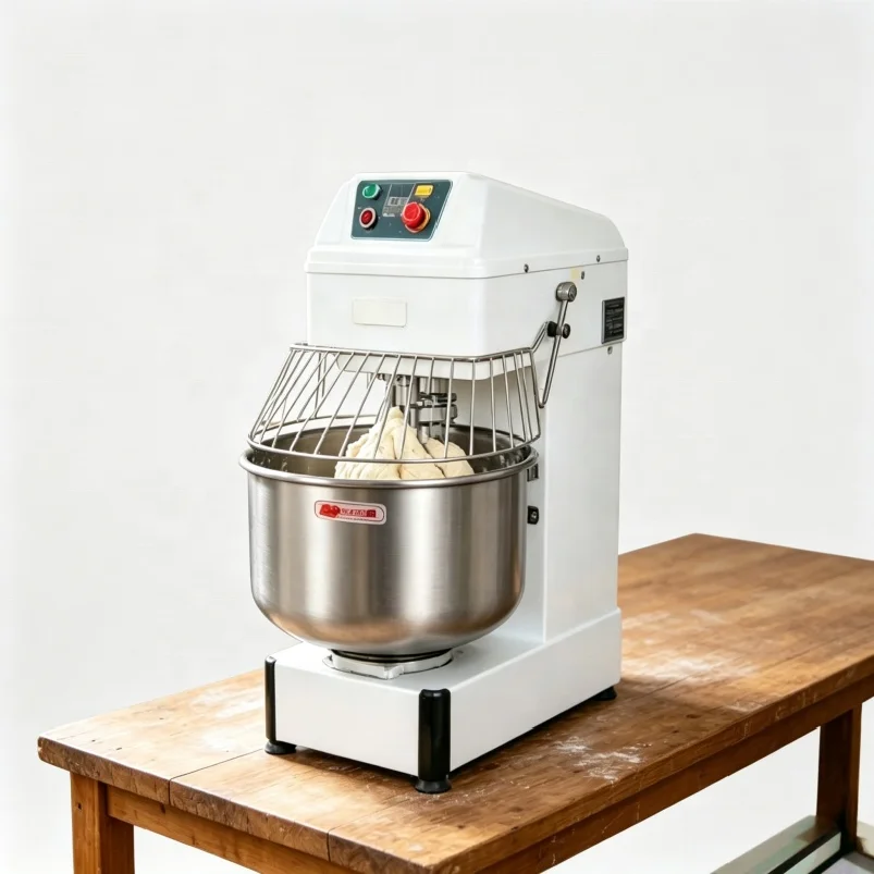 Large Capacity Automatic Dough Mixer 160L 200L Commercial Baking Equipment Heavy Duty Spiral Arm for Dough Kneading