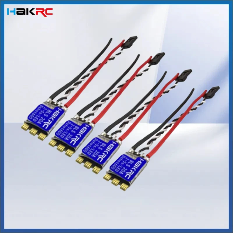 HAKRC BLS 20A S20A BLHeli-S Dshot150/300/600 2-5S vitesse sans brosse ESC LED RGB intégrée pour Drone Freestyle de course FPV bricolage