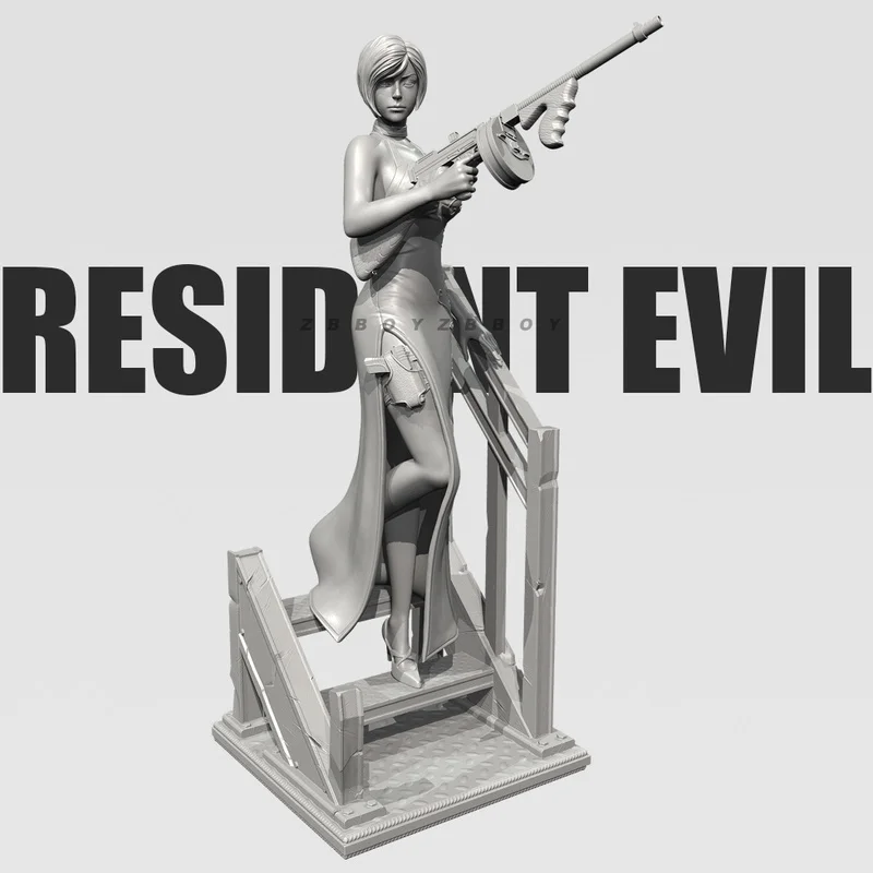 

55mm 80mm The Girl In Battle Resin Model Figure Gk Micro Miniature 3d Printed White Model Toy Unassembled And Unpainted Kit