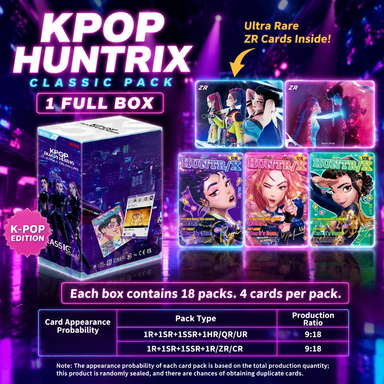 New In Stock Genuine Kayou Demon Hunters Collectible Trading Cards Anime Character Game Cards Collectible Holiday Gift For Fans
