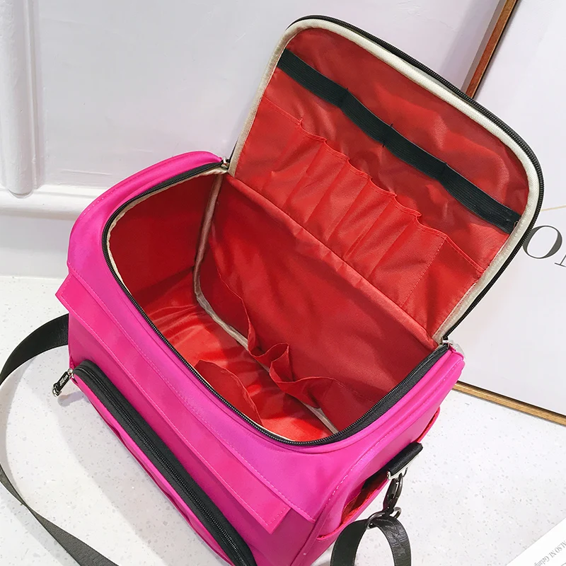 2023 New Fashion Professional Makeup Bag Women Cosmetic Case donna coreano Make Up organizer Box Barber parrucchiere Storage