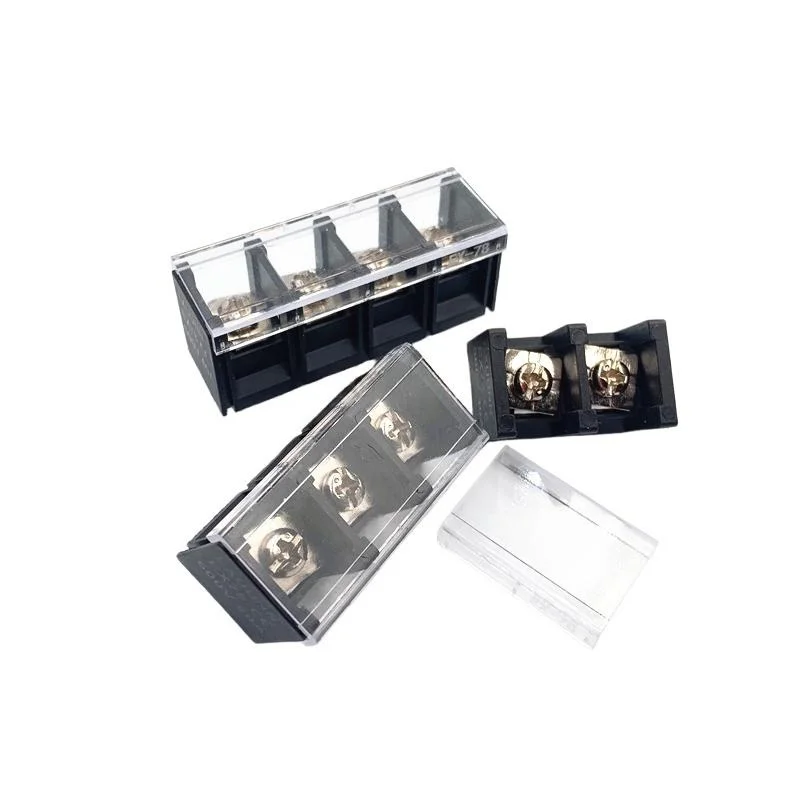 5PCS Terminal Block KF78C-13.0 Spacing 13.0mm High Current Terminal Block With Cover Middle Pin Position 40A 2P/3P/4P/5P/6P/8P