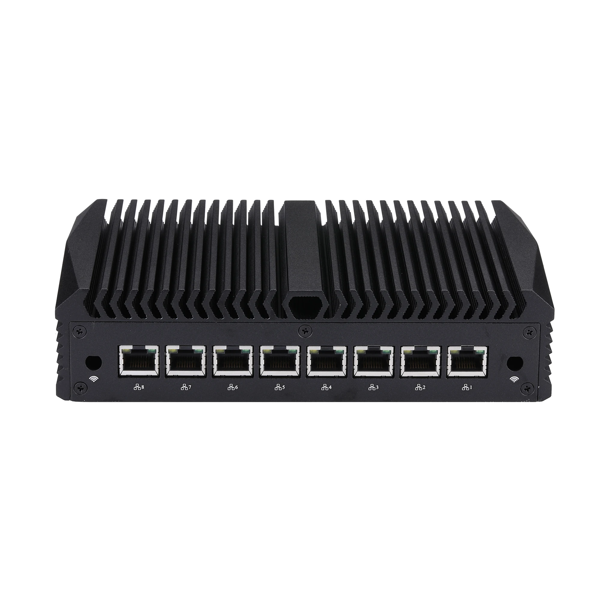 Qotom-Mini PC Q818GE Q838GE Q858GE S13 Celeron Core i3 i5 8 Lan, dispositivo de puerta de enlace de seguridad como Firewall/Gateway/Router