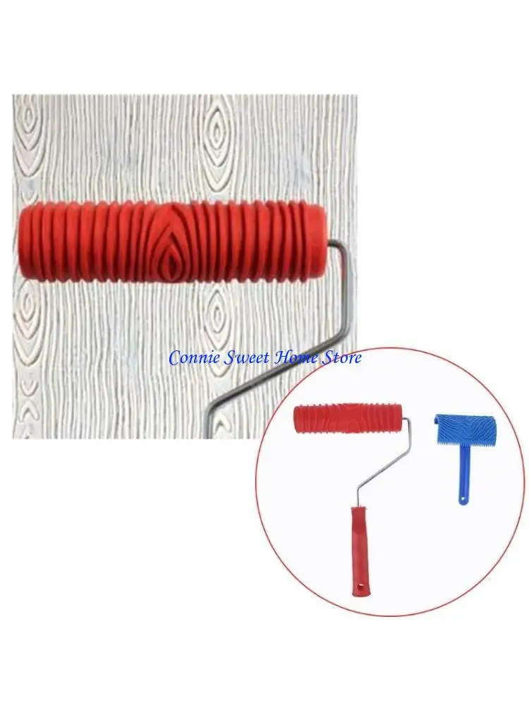 

LXAF Резиновый валик Инструмент для имитации реалистичного древесного зерна Инструмент для покрытия древесного зерна