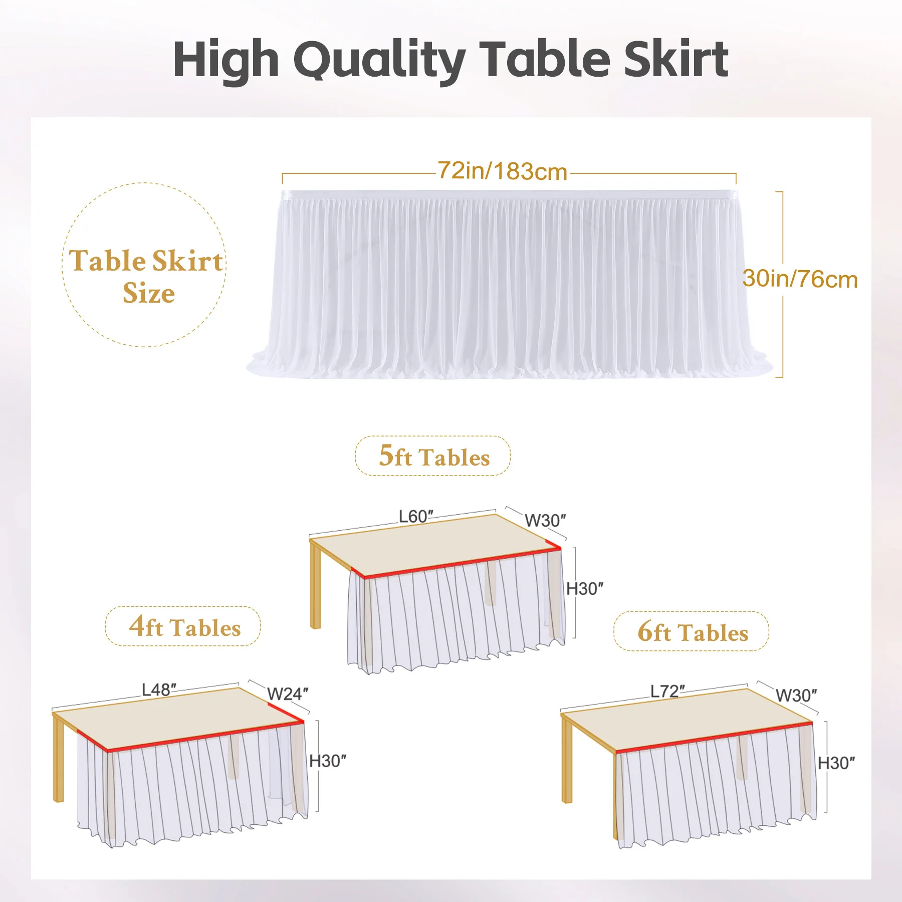 Thumbnail 4 - #37 Best Rated Table Skirts to Buy in 2026