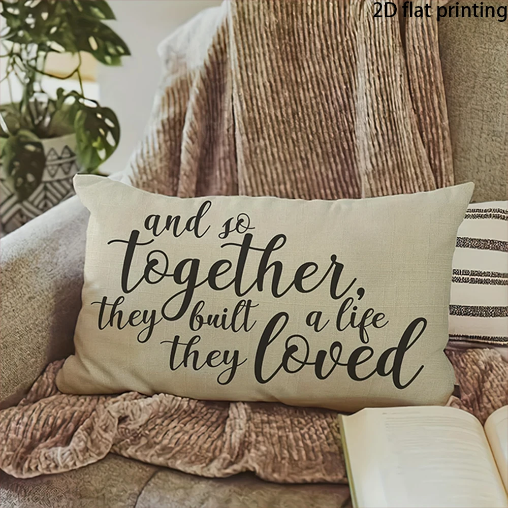 2D Flat-1pc #1 Decorative Throw Pillow Covers , Zipper, machine washable, sofa, living room-comfortable home decoration.