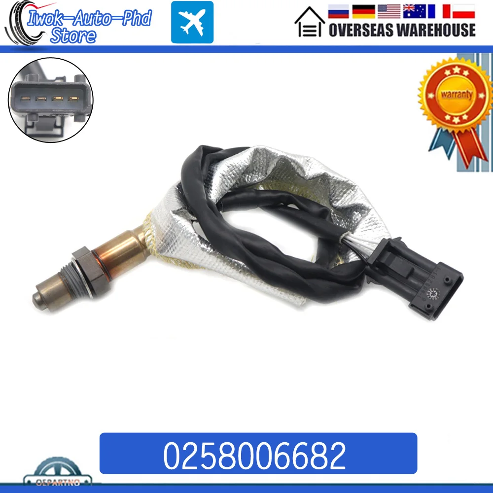 0258006682 후방 람다 O2 산소 센서 볼보 C30 C70 S40 S60 S80 V50 V70 T5 XC70 XC90 2.0-2.5T 1999-2012 0258006598
