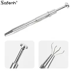 Soporte de cuentas de alta precisión para tatuaje corporal, herramienta de recogida de gemas de diamante, Pinza de agarre, herramienta de perforación, 3/4 garras, 1PC