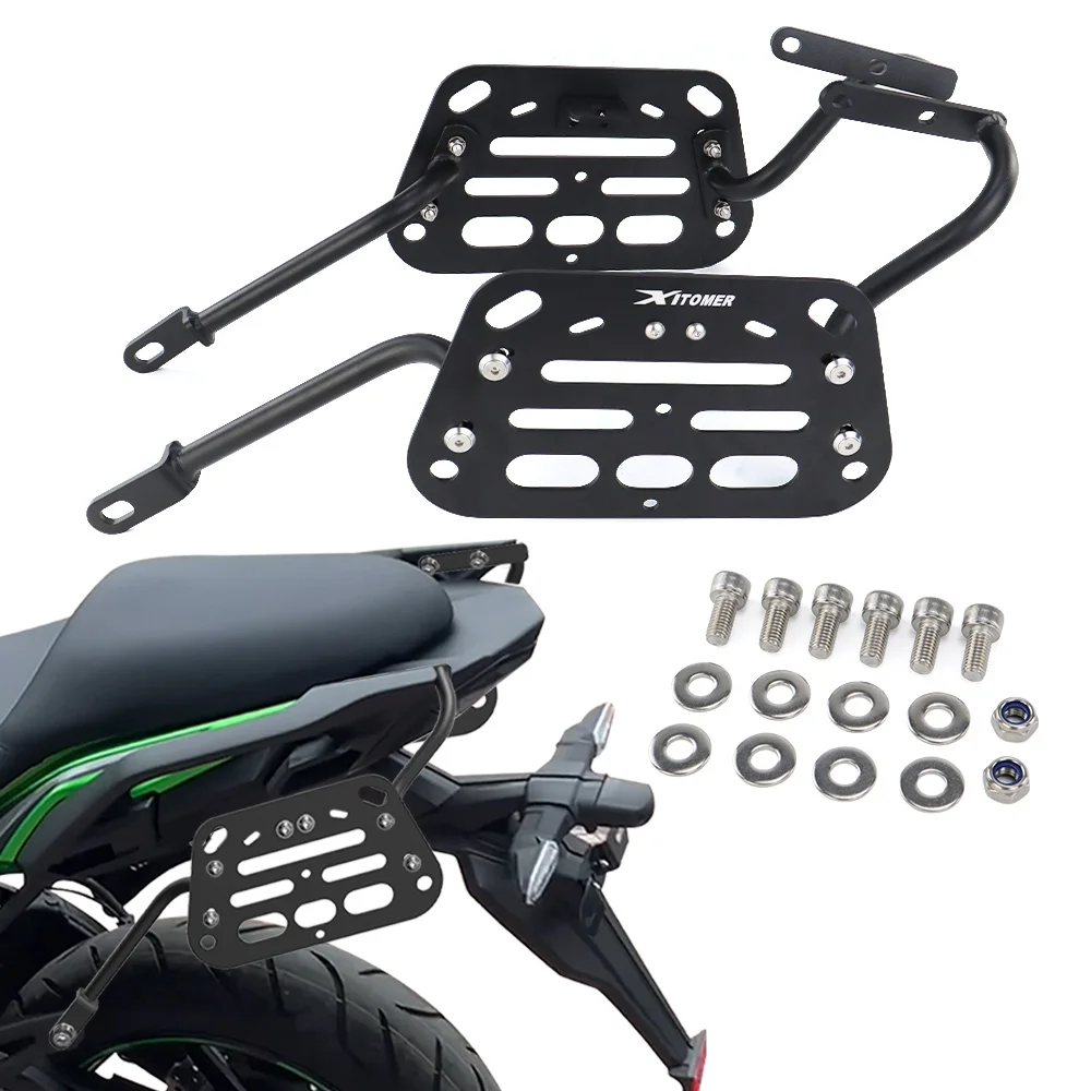For KAWASAKI Versys 650 2015-2023 2024 2025 2026 Motorcycle Tail Box Saddlebag Support Bars Mounting Brackets Side Pannier Racks
