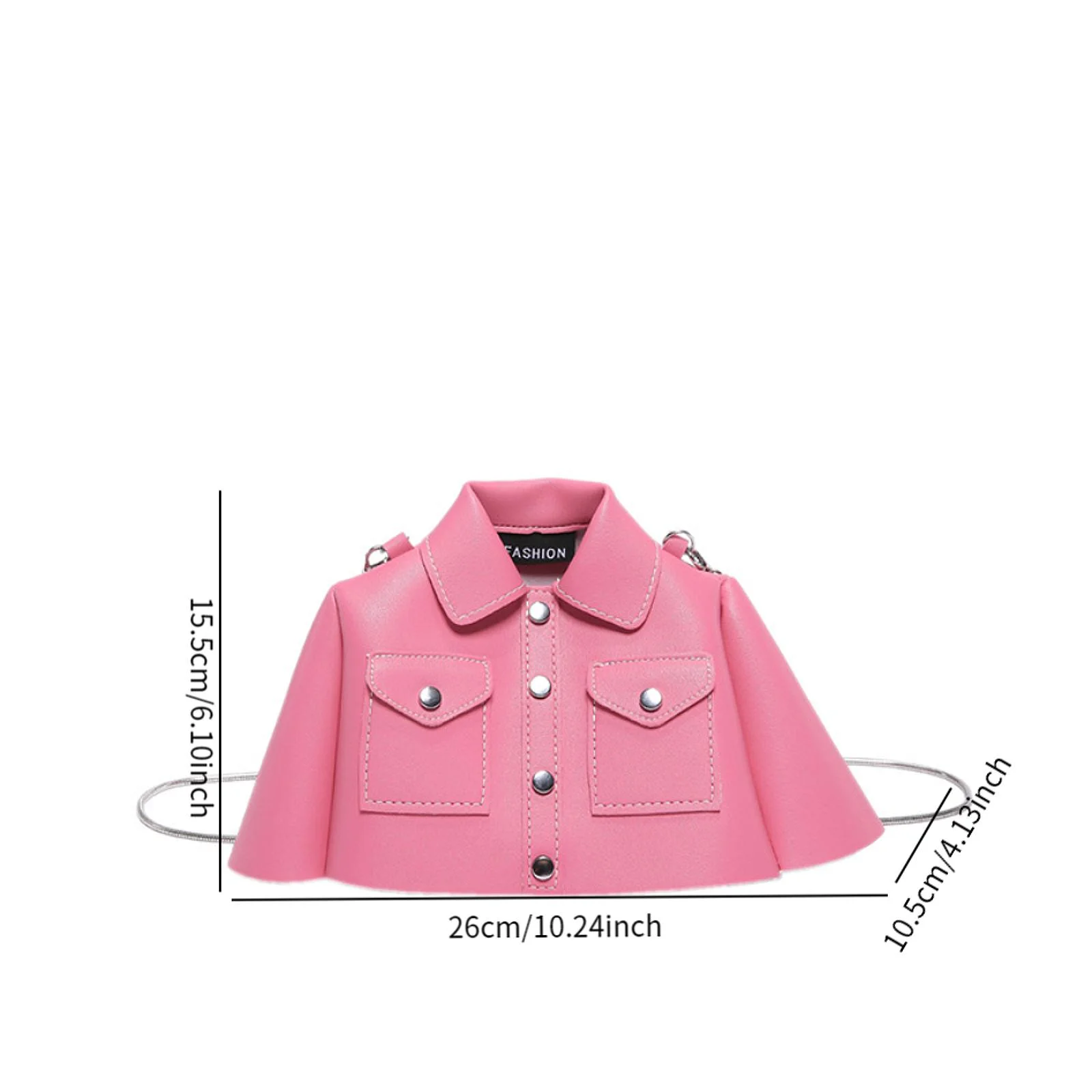 Dames schoudertas Veelzijdige boekentas Draagbare elegante kledingvormige ketting